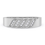 Photo of Isidor 1/8 ct tw. Diamond Wedding Band Set 10K White Gold [BT2263WM]