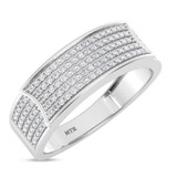 Photo of Berthold 1 ct tw. Diamond Princess Cluster Trio Set 14K White Gold [BT2261WM]