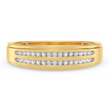 Photo of Ortwin 1/8 ct tw. Diamond Mens Band 10K Yellow Gold [BT2264YM]