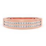 Photo of Ortwin 1/7 ct tw. Diamond Ladies Band 10K Rose Gold [BT2264RL]