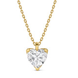 Photo of Hiya 1/2 Carat T.W. Lab Grown Diamond Solitaire Pendant 10K Yellow Gold [SP2276Y-C000]