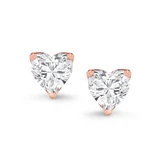 Photo of Hiya 1/2 CT. T.W. Lab Grown Diamond Solitaire Earring 10K Rose Gold [SE2276R-C000]
