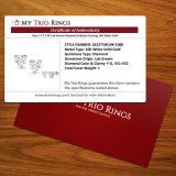 Hiya 1 CT. T.W. Lab Grown Diamond Solitaire Earring 10K White Gold