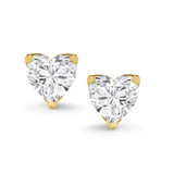 Photo of Hiya 1 Carat T.W. Lab Grown Diamond Solitaire Earring 14K Yellow Gold [SE2275Y-C000]