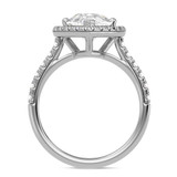 Photo of Adeola 3 3/4 ct tw. Diamond Pear Solitaire Engagement Ring 14K White Gold [BT2303WE-F295]
