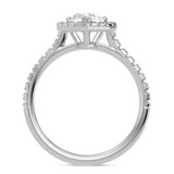 Photo of Adeola 1 3/4 ct tw. Lab Grown Diamond Pear Solitaire Bridal Set 14K White Gold [BT2305WE-M095]