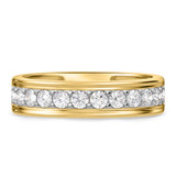 Photo of Adeola 1 ct tw. Diamond Mens Band 10K Yellow Gold [BT2303YM]