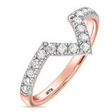 Photo of Adeola 3/8 ct tw. Ladies Band 10K Rose Gold [BT2303RL]