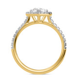 Photo of Adeola 1 1/3 ct tw. Diamond Pear Solitaire Bridal Set 14K Yellow Gold [BT2300YE-F070]