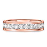 Photo of Adeola 1 ct tw. Diamond Mens Band 10K Rose Gold [BT2303RM]
