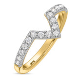 Photo of Adeola 3/8 ct tw. Lab Grown Diamond Ladies Band 10K Yellow Gold [BT2306YL]