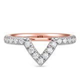 Photo of Adeola 4 1/5 ct tw. Lab Grown Diamond Pear Solitaire Bridal Set 10K Rose Gold [BT2307RL]