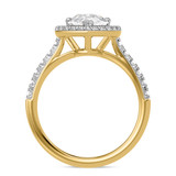 Photo of Adeola 3 ct tw. Diamond Pear Solitaire Bridal Set 10K Yellow Gold [BT2302YE-F195]