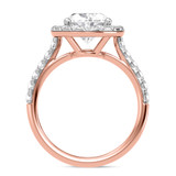 Photo of Adeola 3 3/4 ct tw. Lab Grown Diamond Oval Solitaire Engagement Ring 14K Rose Gold [BT2317RE-I295]
