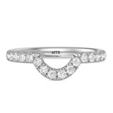 Photo of Adeola 4 1/6 ct tw. Lab Grown Diamond Oval Solitaire Bridal Set 14K White Gold [BT2317WL]