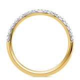 Photo of Adeola 4 1/6 ct tw. Lab Grown Diamond Oval Solitaire Bridal Set 10K Yellow Gold [BT2317YL]