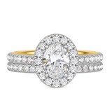 Photo of Adeola 1 3/4 ct tw. Diamond Oval Solitaire Bridal Set 10K Yellow Gold [BR2310Y-V095]