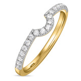 Photo of Adeola 1 1/3 ct tw. Lab Grown Diamond Oval Solitaire Bridal Set 10K Yellow Gold [BT2314YL]