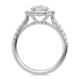Photo of Adeola 2 7/8 ct tw. Diamond Oval Solitaire Bridal Set 14K White Gold [BT2311WE-V195]