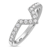 Photo of Adeola 3/8 ct tw. Lab Grown Diamond Ladies Band 14K White Gold [BT2306WL]