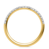 Photo of Adeola 7/8 ct tw. Lab Grown Diamond Cushion Solitaire Bridal Set 10K Yellow Gold [BT2323YL]