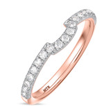 Photo of Adeola 1 2/3 ct tw. Diamond Cushion Solitaire Bridal Set 14K Rose Gold [BT2320RL]