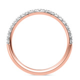 Photo of Adeola 1 2/3 ct tw. Diamond Cushion Solitaire Bridal Set 14K Rose Gold [BT2320RL]