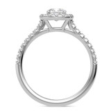 Photo of Adeola 1 1/10 ct tw. Diamond Cushion Solitaire Engagement Ring 14K White Gold [BT2319WE-U070]
