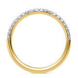Photo of Adeola 1 1/3 ct tw. Lab Grown Diamond Cushion Solitaire Bridal Set 10K Yellow Gold [BT2324YL]