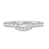 Photo of Adeola 3 ct tw. Diamond Cushion Solitaire Bridal Set 14K White Gold [BT2321WL]