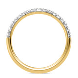 Photo of Adeola 3 ct tw. Diamond Cushion Solitaire Bridal Set 10K Yellow Gold [BT2321YL]