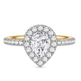 Photo of Adeola 2 1/4 ct tw. Lab Grown Diamond Pear Solitaire Trio Set 14K Yellow Gold [BT2305YE-M095]
