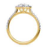 Photo of Adeola 2 1/4 ct tw. Lab Grown Diamond Pear Solitaire Trio Set 14K Yellow Gold [BT2305YE-M095]