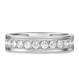 Photo of Adeola 3 7/8 ct tw. Diamond Oval Solitaire Trio Set 14K White Gold [BT2303WM]