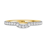 Photo of Adeola 2 1/5 ct tw. Lab Grown Diamond Cushion Solitaire Trio Set 14K Yellow Gold [BT2325YL]
