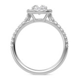 Photo of Adeola 2 1/5 ct tw. Diamond Cushion Solitaire Trio Set 10K White Gold [BT2320WE-U095]