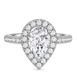 Photo of Adeola 3 7/8 ct tw. Lab Grown Diamond Pear Solitaire Trio Set 10K White Gold [BT2306WE-M195]