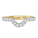 Photo of Adeola 5 1/8 ct tw. Lab Grown Diamond Oval Solitaire Trio Set 10K Yellow Gold [BT2317YL]