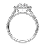Photo of Adeola 3 7/8 ct tw. Lab Grown Diamond Cushion Solitaire Trio Set 14K White Gold [BT2326WE-Q195]