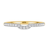 Photo of Adeola 1 1/2 ct tw. Lab Grown Diamond Cushion Solitaire Trio Set 10K Yellow Gold [BT2323YL]