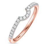 Photo of Adeola 1 1/2 ct tw. Lab Grown Diamond Oval Solitaire Trio Set 10K Rose Gold [BT2313RL]