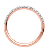 Photo of Adeola 1 1/2 ct tw. Lab Grown Diamond Oval Solitaire Trio Set 10K Rose Gold [BT2313RL]