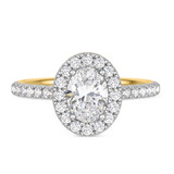 Photo of Adeola 2 1/4 ct tw. Diamond Oval Solitaire Trio Set 10K Yellow Gold [BT2310YE-V095]