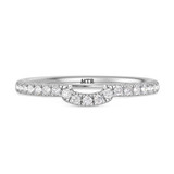 Photo of Adeola 1 7/8 ct tw. Diamond Cushion Solitaire Trio Set 14K White Gold [BT2319WL]