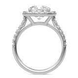 Photo of Adeola 5 1/5 ct tw. Diamond Cushion Solitaire Trio Set 10K White Gold [BT2322WE-U295]