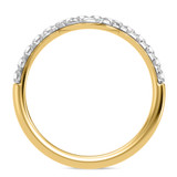 Photo of Adeola 3 7/8 ct tw. Lab Grown Diamond Oval Solitaire Trio Set 14K Yellow Gold [BT2316YL]