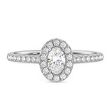 Photo of Adeola 1 1/2 ct tw. Diamond Oval Solitaire Trio Set 14K White Gold [BT2308WE-V045]