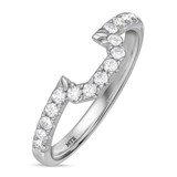 Photo of Adeola 3 ct tw. Lab Grown Diamond Emerald Solitaire Bridal Set 14K White Gold [BT2336WL]