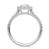 Photo of Adeola 1 3/8 ct tw. Diamond Emerald Solitaire Engagement Ring 10K White Gold [BT2330WE-E095]