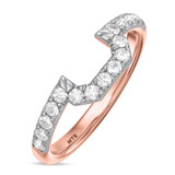 Photo of Adeola 5 1/8 ct tw. Lab Grown Diamond Emerald Solitaire Trio Set 10K Rose Gold [BT2337RL]